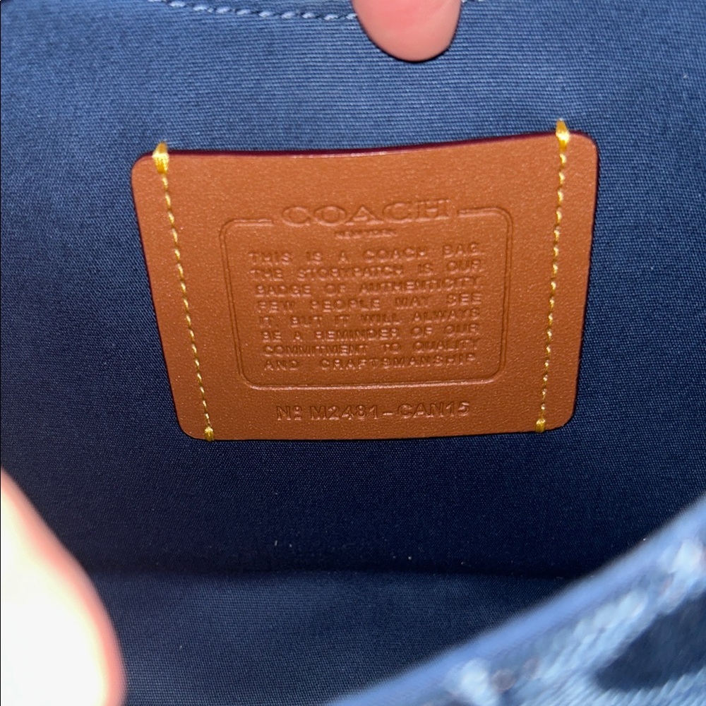 Coach Chain Tabby Shoulder Bag in Signature Denim, NWT, box & dust bag! - Picture 9 of 16
